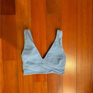 Light blue lulu workout top